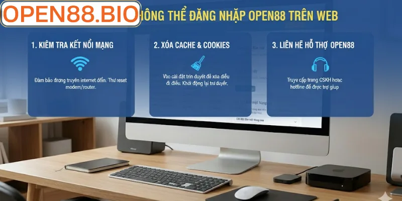 Cách xử lý lỗi khi không thể đăng nhập Open88 trên web